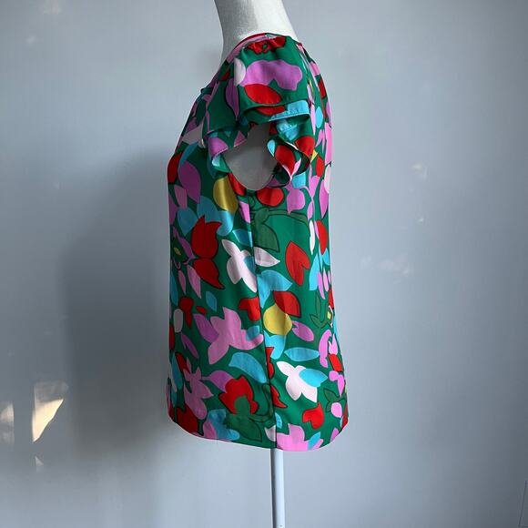 J. Crew Hana Mildred Floral Coche Blouse Top - Picture 4 of 7